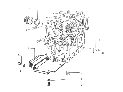 Thermal switches - timing sprocket - crankshaft